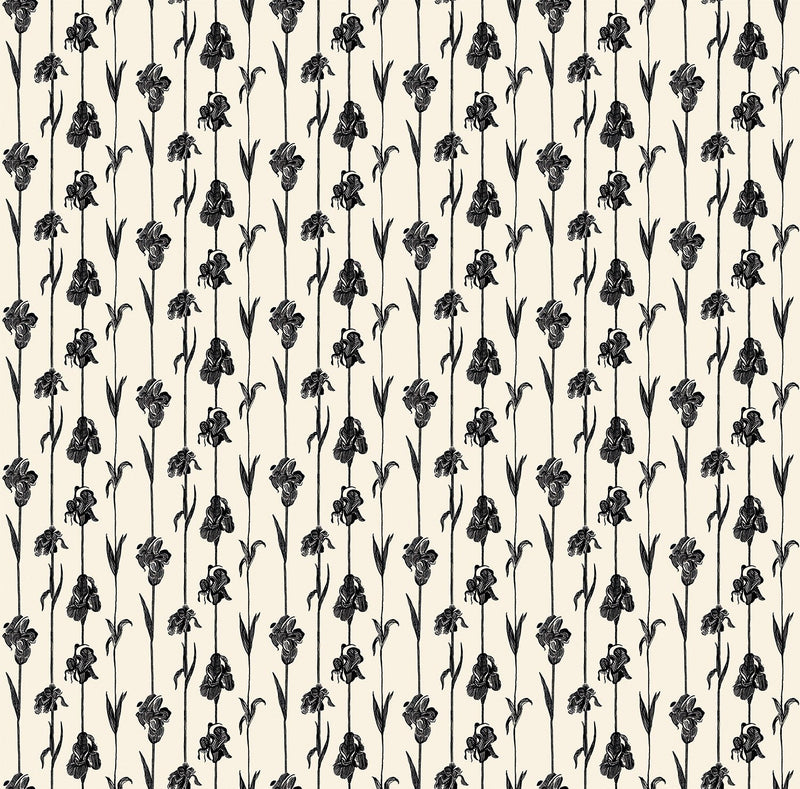 IT4405-1 Corola Blanco Y Negro Ítera Wallpaper by Tres Tintas
