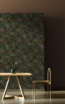 IT4407-2 Olivae Marrón Ítera Wallpaper by Tres Tintas