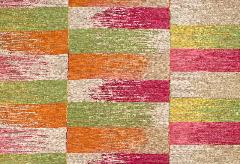 Ikat Weave Lime fabric by Christopher Farr Cloth