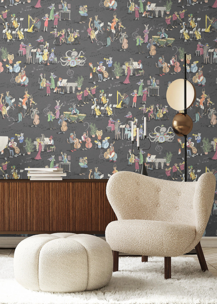 BMPP004/04A Instrumental Wallpaper by Brand McKenzie