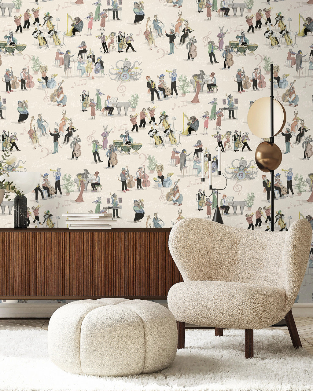 BMPP004/04B Instrumental Wallpaper by Brand McKenzie