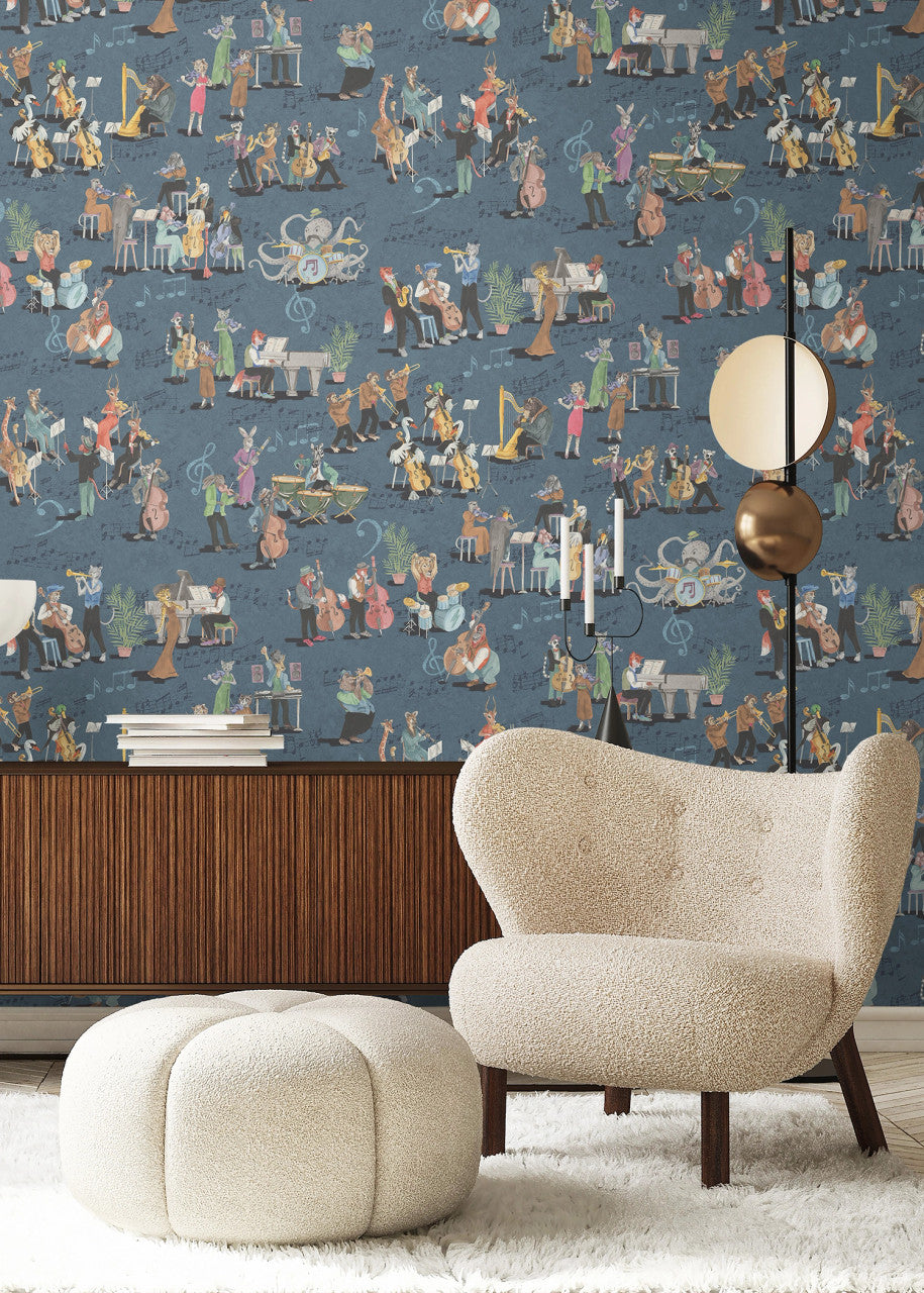 BMPP004/04C Instrumental Wallpaper by Brand McKenzie