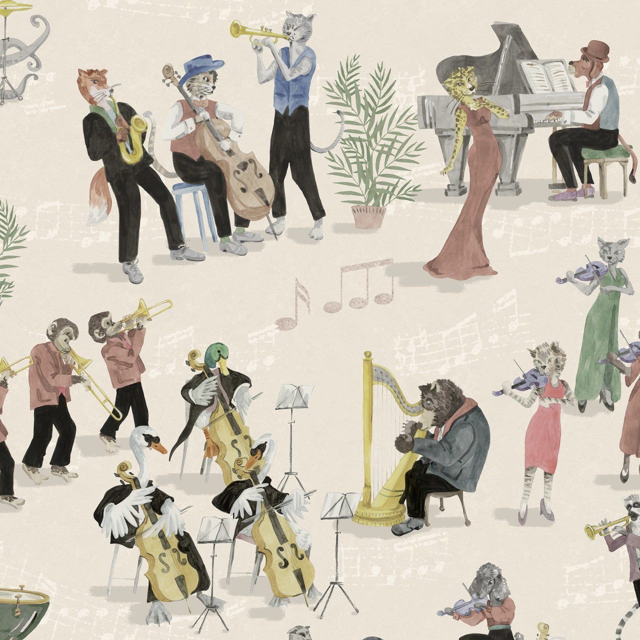 BMPP004/04B Instrumental Wallpaper by Brand McKenzie