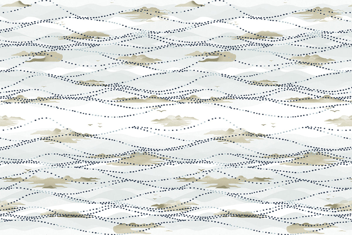 Island Atmosphere Vinyl Stone Wallpaper by Christopher Farr Cloth