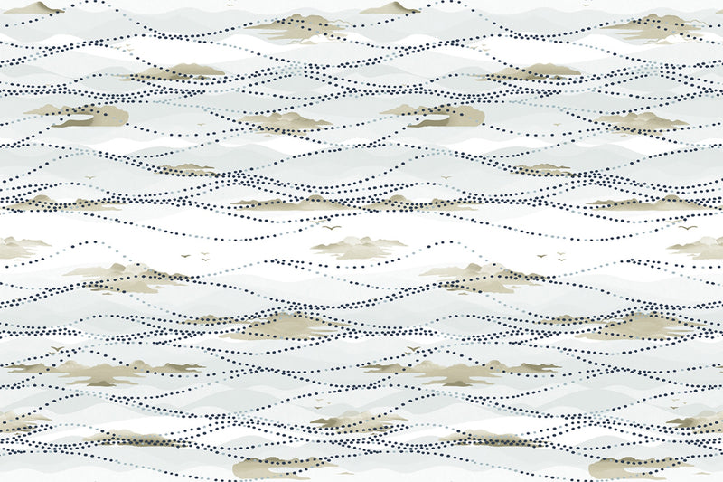 Island Atmosphere Vinyl Stone Wallpaper by Christopher Farr Cloth