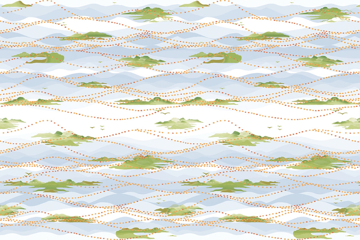Island Atmosphere Vinyl Fern Wallpaper by Christopher Farr Cloth