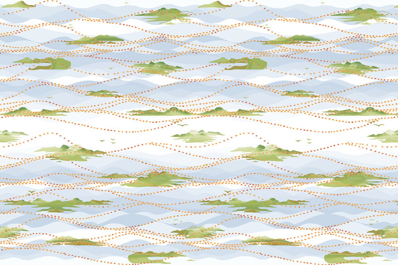Island Atmosphere Vinyl Fern Wallpaper by Christopher Farr Cloth