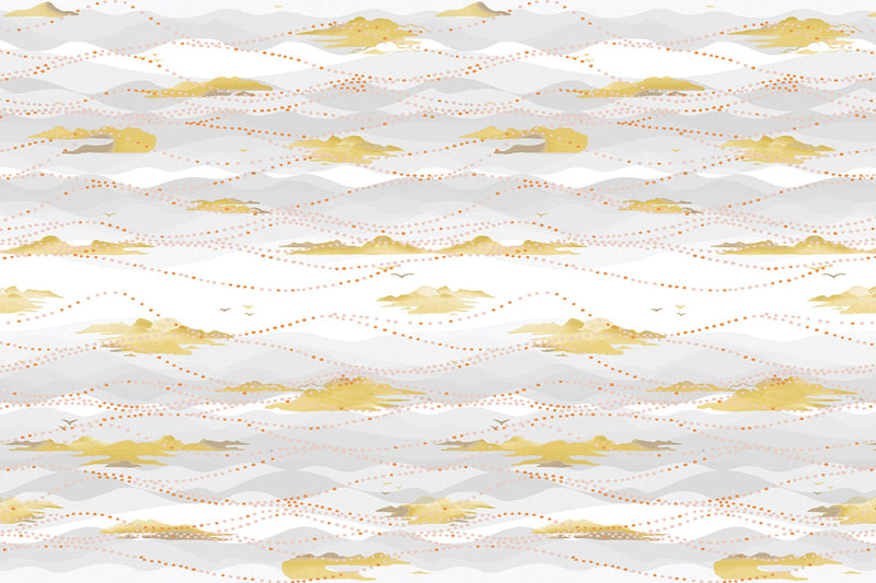 Island Atmosphere Vinyl Mimosa Wallpaper by Christopher Farr Cloth