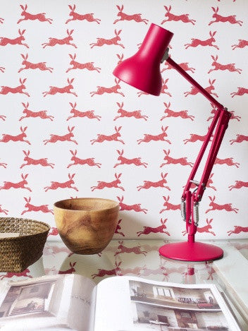 J135W-03 March Hare Brightwood Wallpaper by Jane Churchill