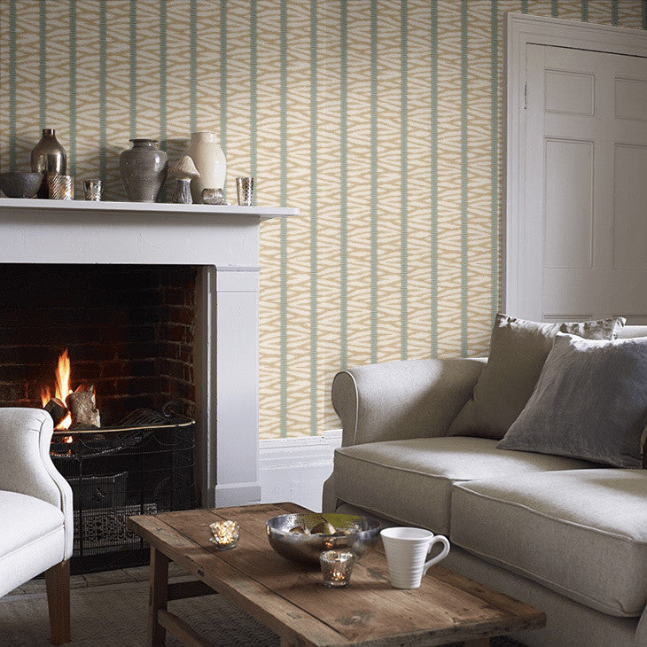 J188W-03 Wilder Innis Yellow Wallpaper By Jane Churchill