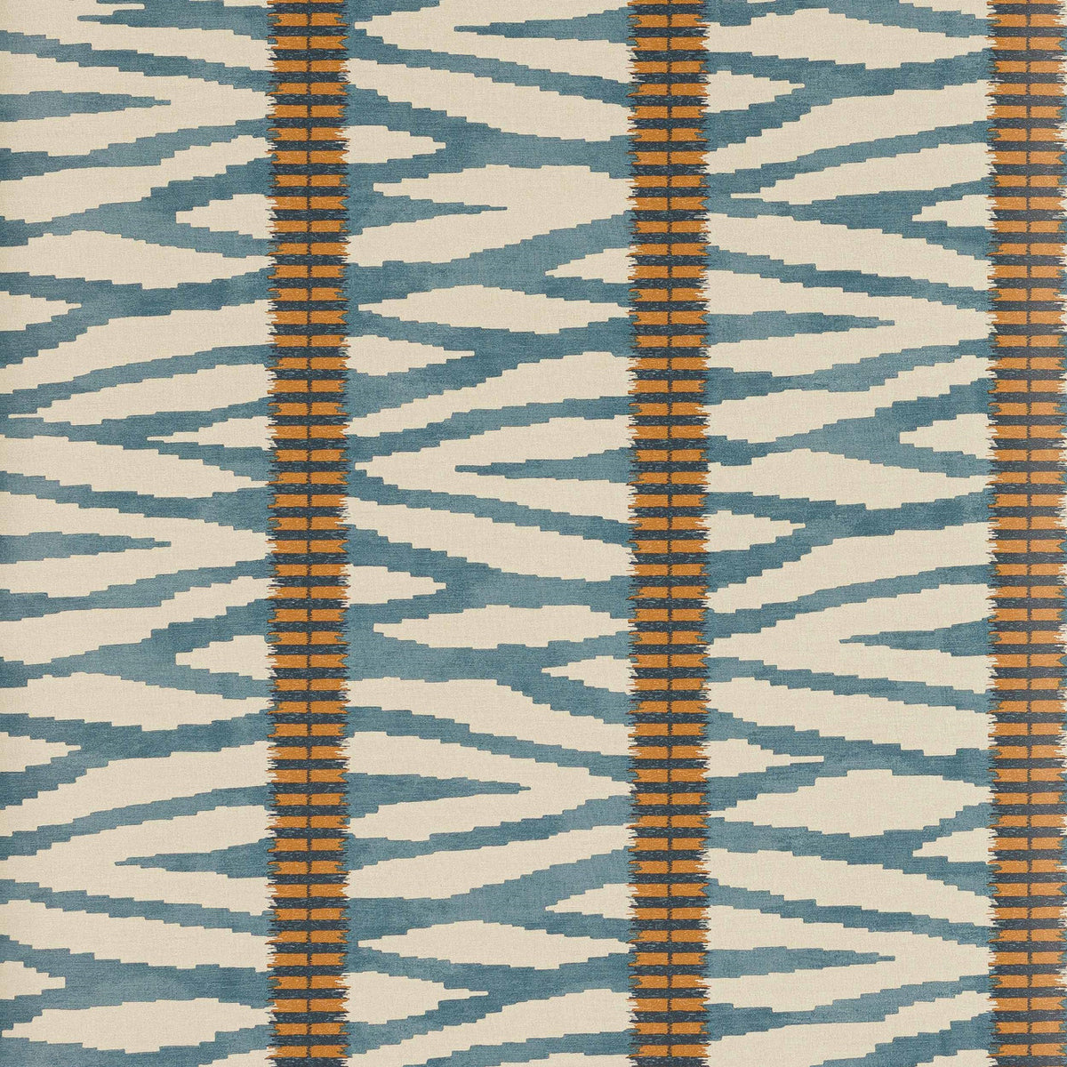 Wilder Innis Indigo Wallpaper By Jane Churchill