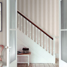 J189W-01 Priya Stripe Innis Beige Wallpaper By Jane Churchill