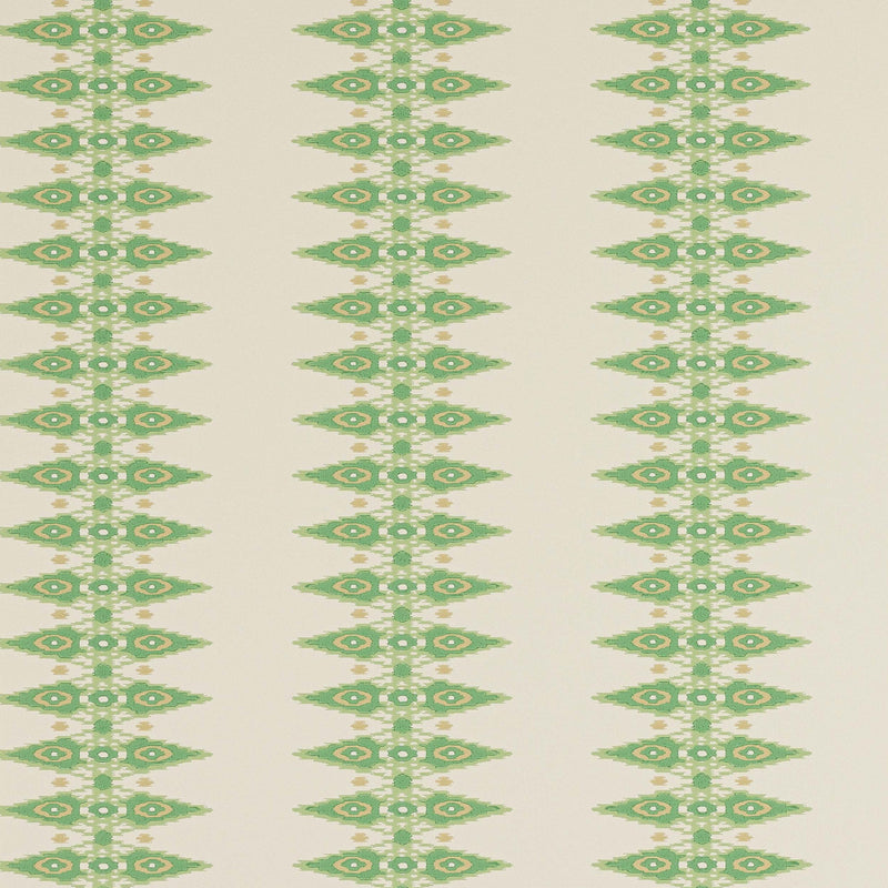 J189W-04 Priya Stripe Innis Green Wallpaper By Jane Churchill