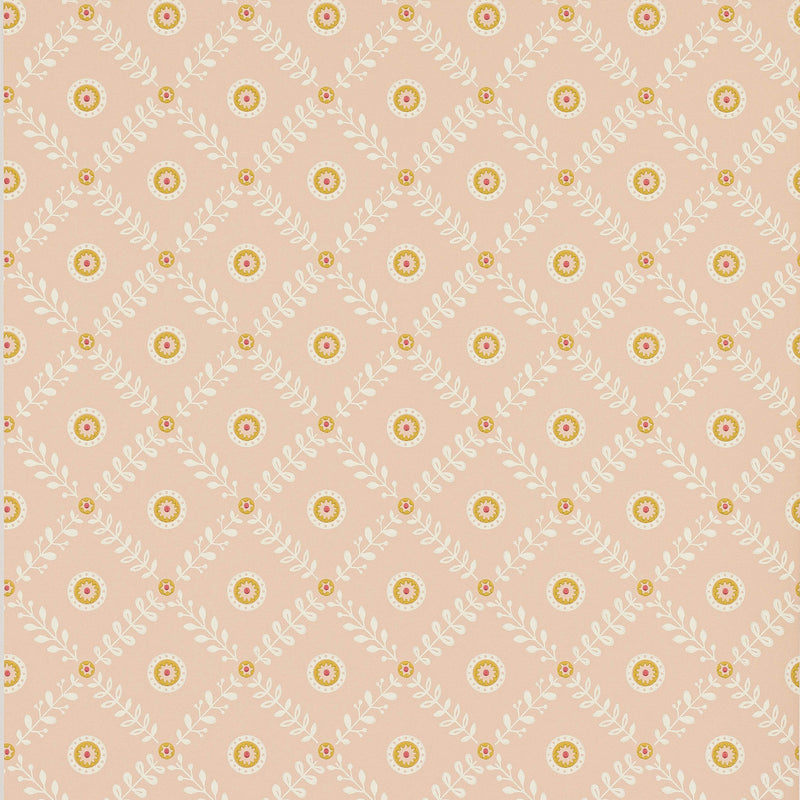 J191W-02 Payton Innis Pink Wallpaper By Jane Churchill