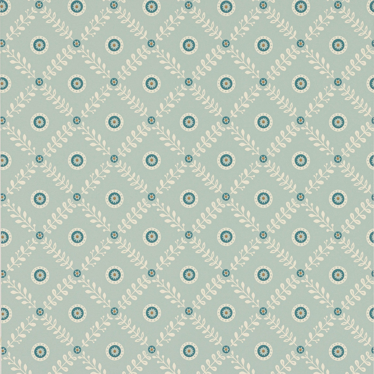 J191W-04 Payton Innis Blue Wallpaper By Jane Churchill