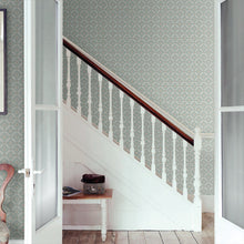 J191W-05 Payton Innis Aqua Wallpaper By Jane Churchill