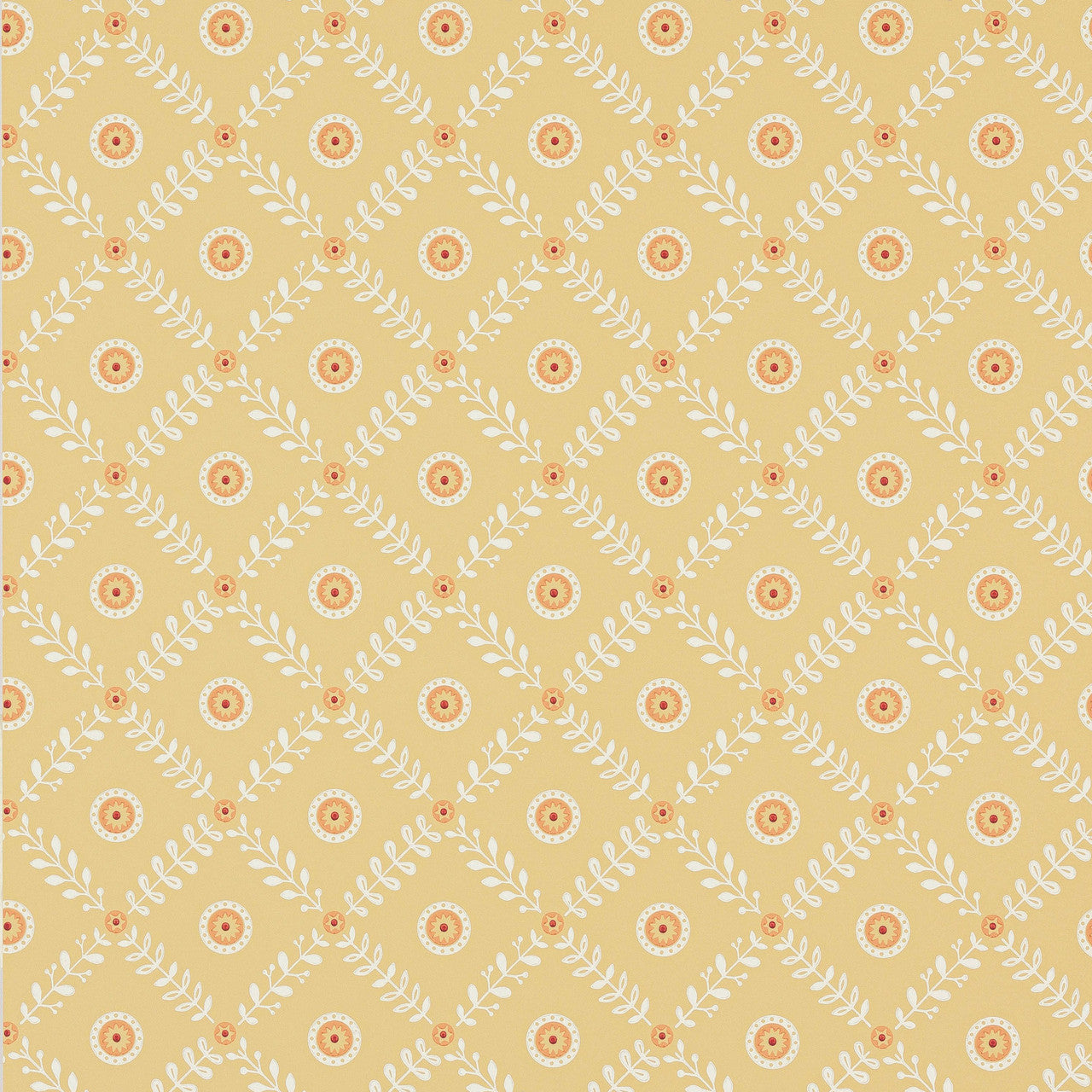 J191W-06 Payton Innis Yellow Wallpaper By Jane Churchill
