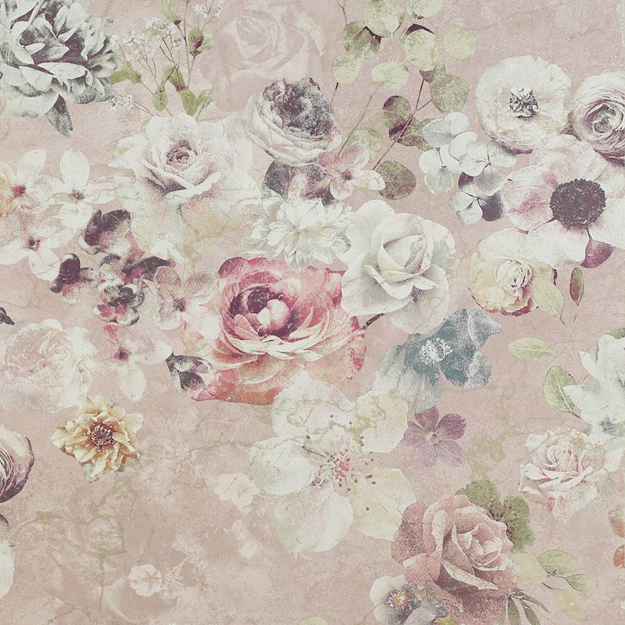 J8004-03 Marble Rose Atmosphere IV Wallpaper By Jane Churchill