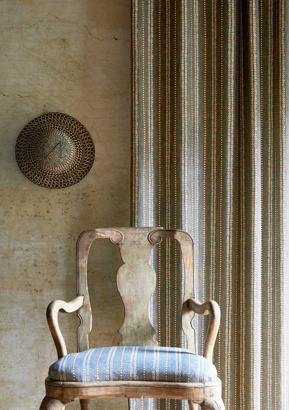 LW 337 491 Jakarta Ebony Fabric by Lewis & Wood