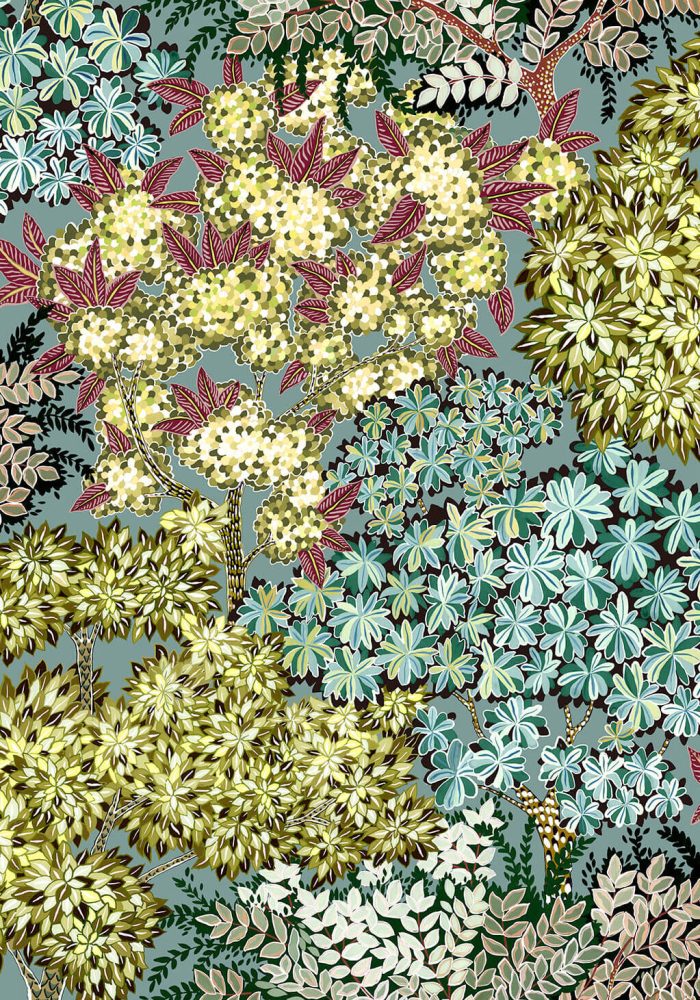 JMW-100401 Broccoli Canopy Wallpaper by Josephine Munsey