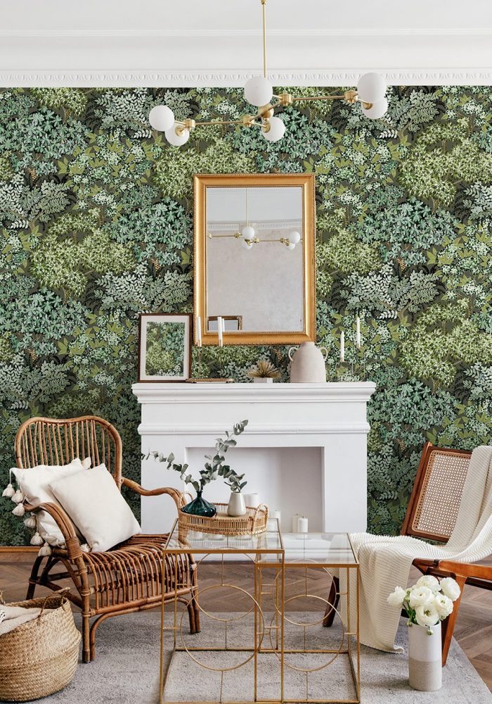 JMW-100421 Broccoli Canopy Wallpaper by Josephine Munsey