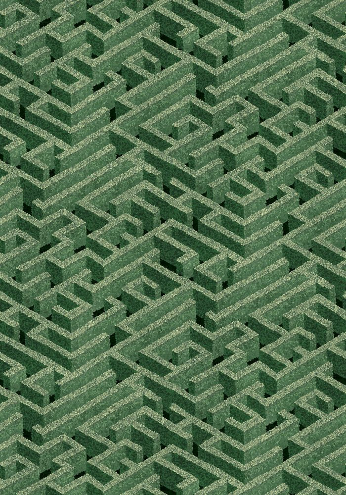 JMW-100711 Labyrinth Wallpaper by Josephine Munsey