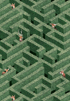 JMW-100901 Labyrinth with Deer Wallpaper by Josephine Munsey