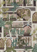 JMW-101101 Peacock Arches Wallpaper by Josephine Munsey