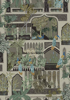 JMW-101111 Peacock Arches Wallpaper by Josephine Munsey