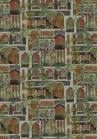 JMW-101141 Peacock Arches Wallpaper by Josephine Munsey