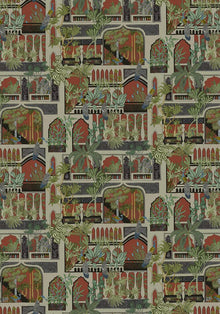 JMW-101141 Peacock Arches Wallpaper by Josephine Munsey