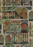 JMW-101141 Peacock Arches Wallpaper by Josephine Munsey