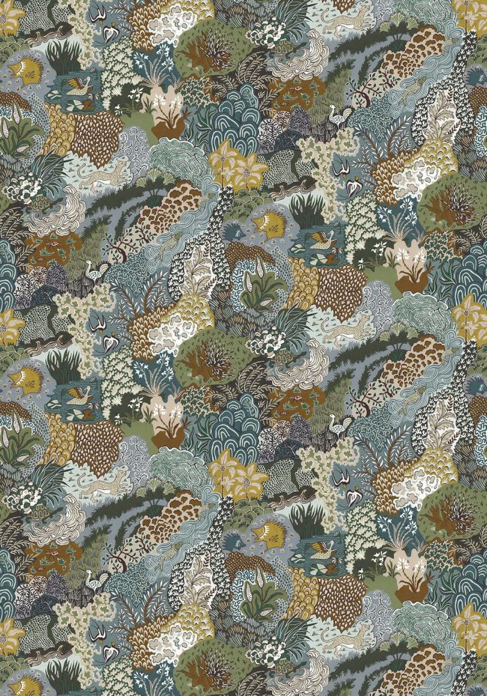 JMW-101911 Whimsical Clumps Wallpaper by Josephine Munsey