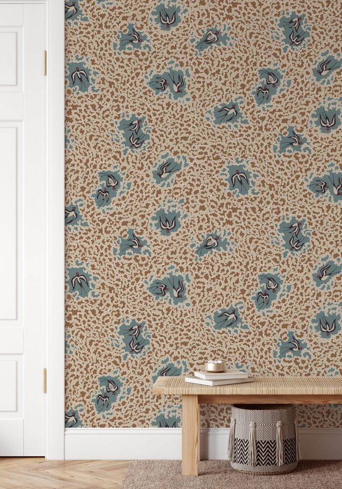 JMW-102001 Bea's Swallows Wallpaper by Josephine Munsey