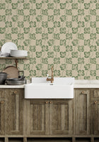 JMW-102401 Cabbage Check Wallpaper by Josephine Munsey