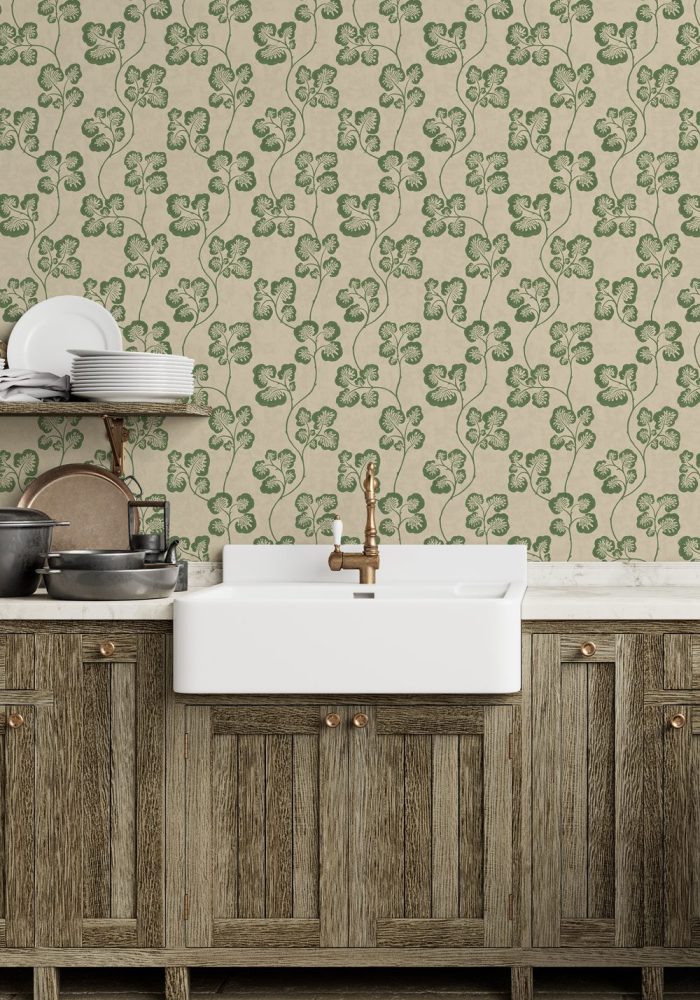 JMW-102401 Cabbage Check Wallpaper by Josephine Munsey