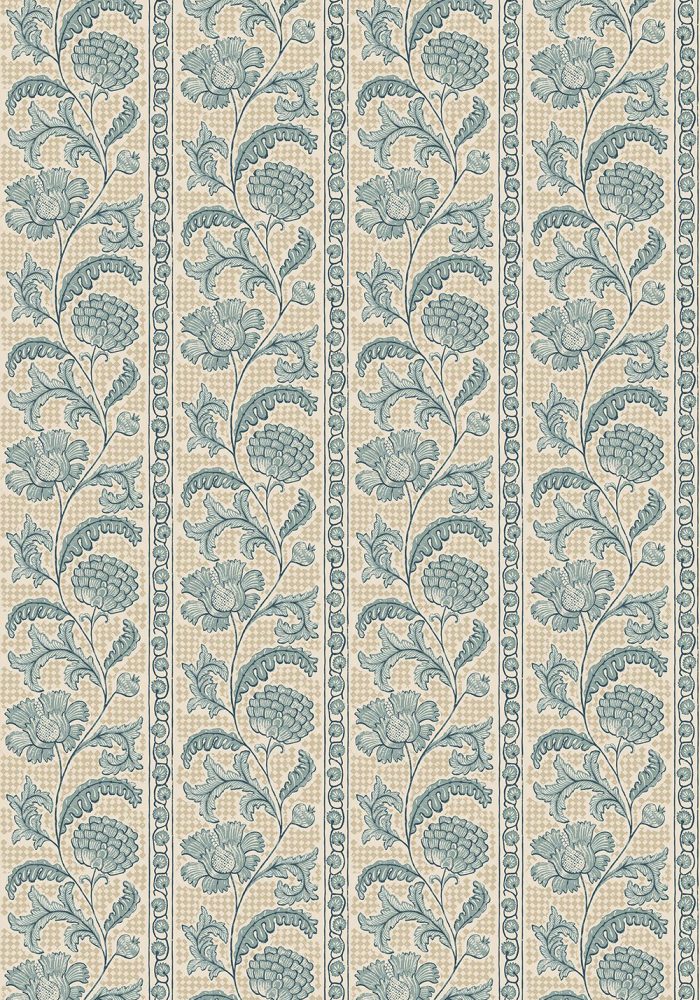 JMW-102801 Floral Check Wallpaper by Josephine Munsey