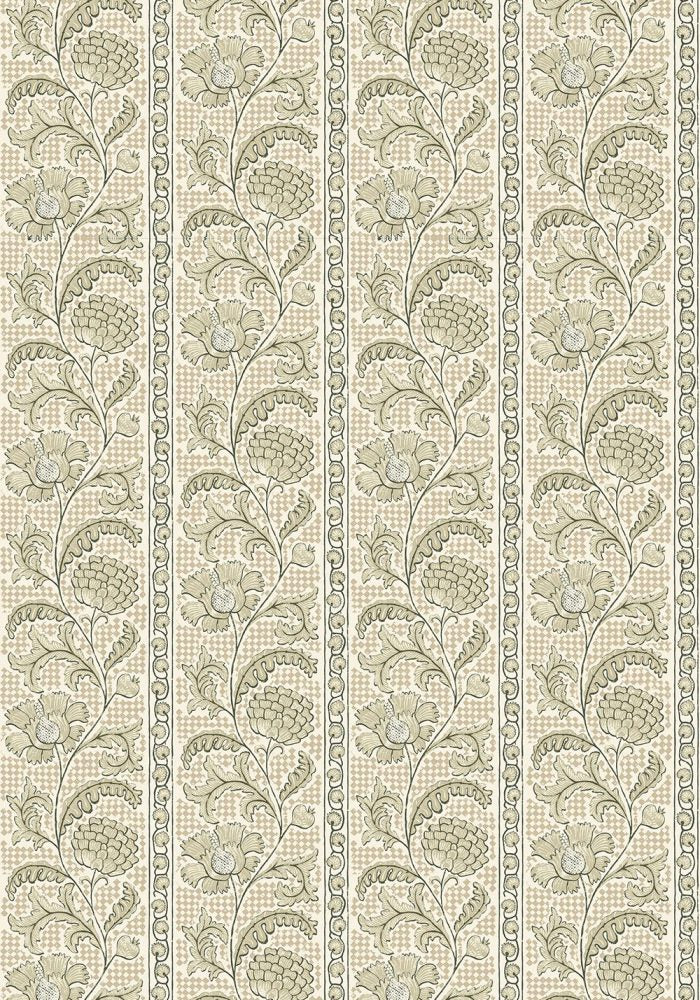 JMW-102811 Floral Check Wallpaper by Josephine Munsey