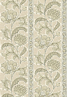 JMW-102811 Floral Check Wallpaper by Josephine Munsey