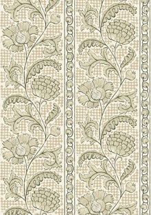 JMW-102811 Floral Check Wallpaper by Josephine Munsey