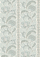 JMW-102821 Floral Check Wallpaper by Josephine Munsey