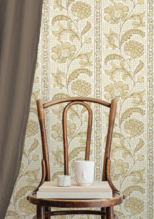 JMW-102831 Floral Check Wallpaper by Josephine Munsey