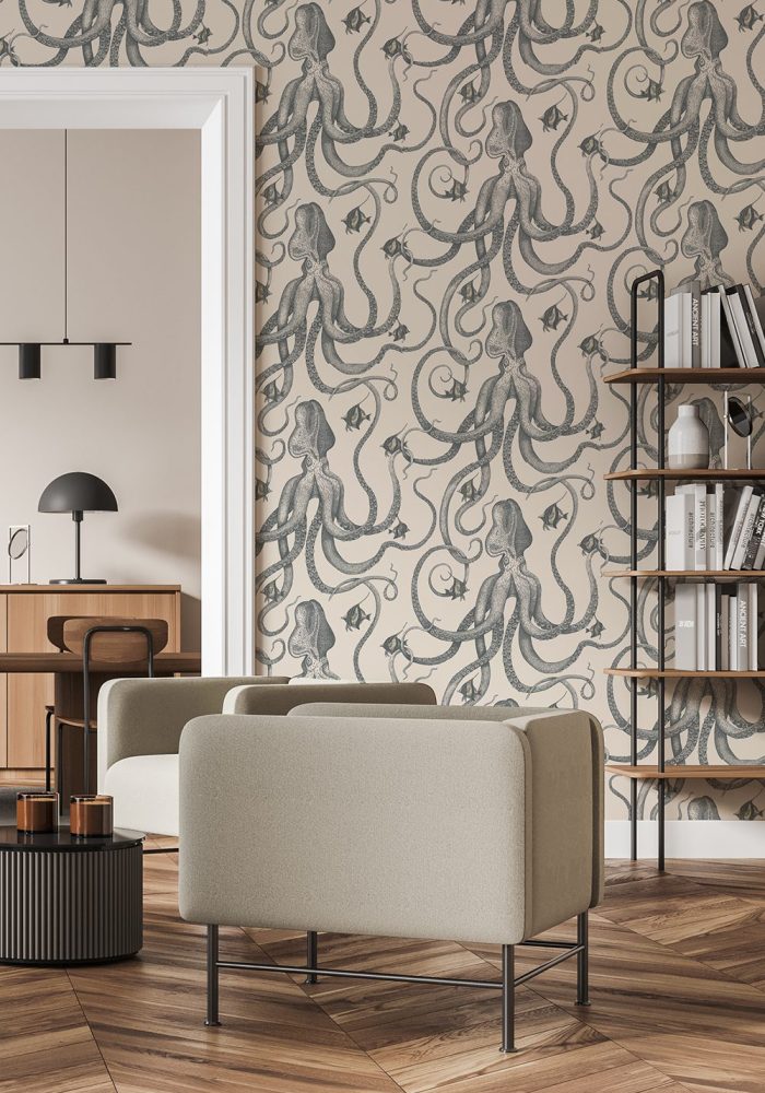 JMW-103031 Octopoda Grand Roll Wallpaper by Josephine Munsey