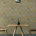 JMW-105401 Simia Blue And Olive Wallpaper by Josephine Munsey