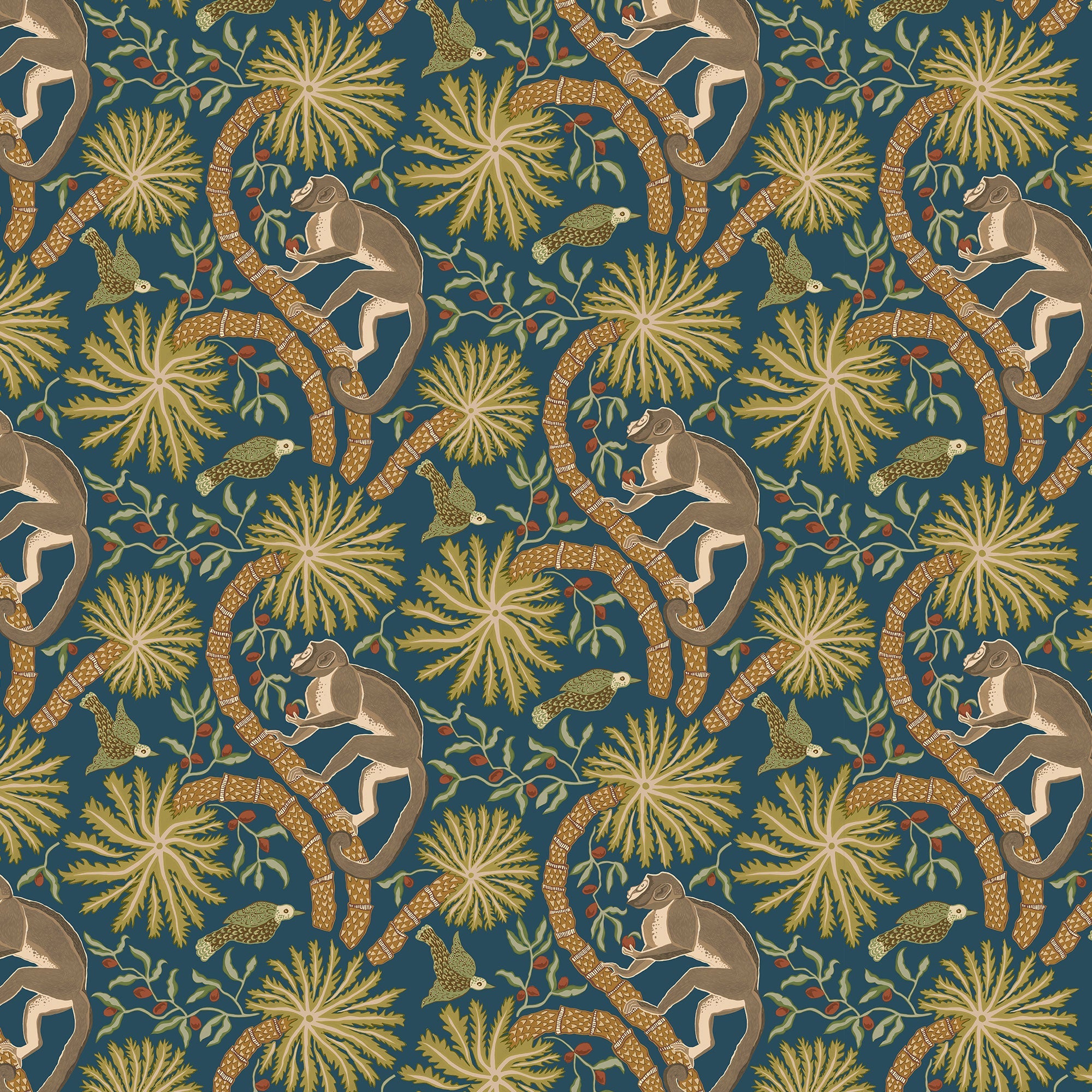 JMW-105421 Simia Petrol Wallpaper by Josephine Munsey