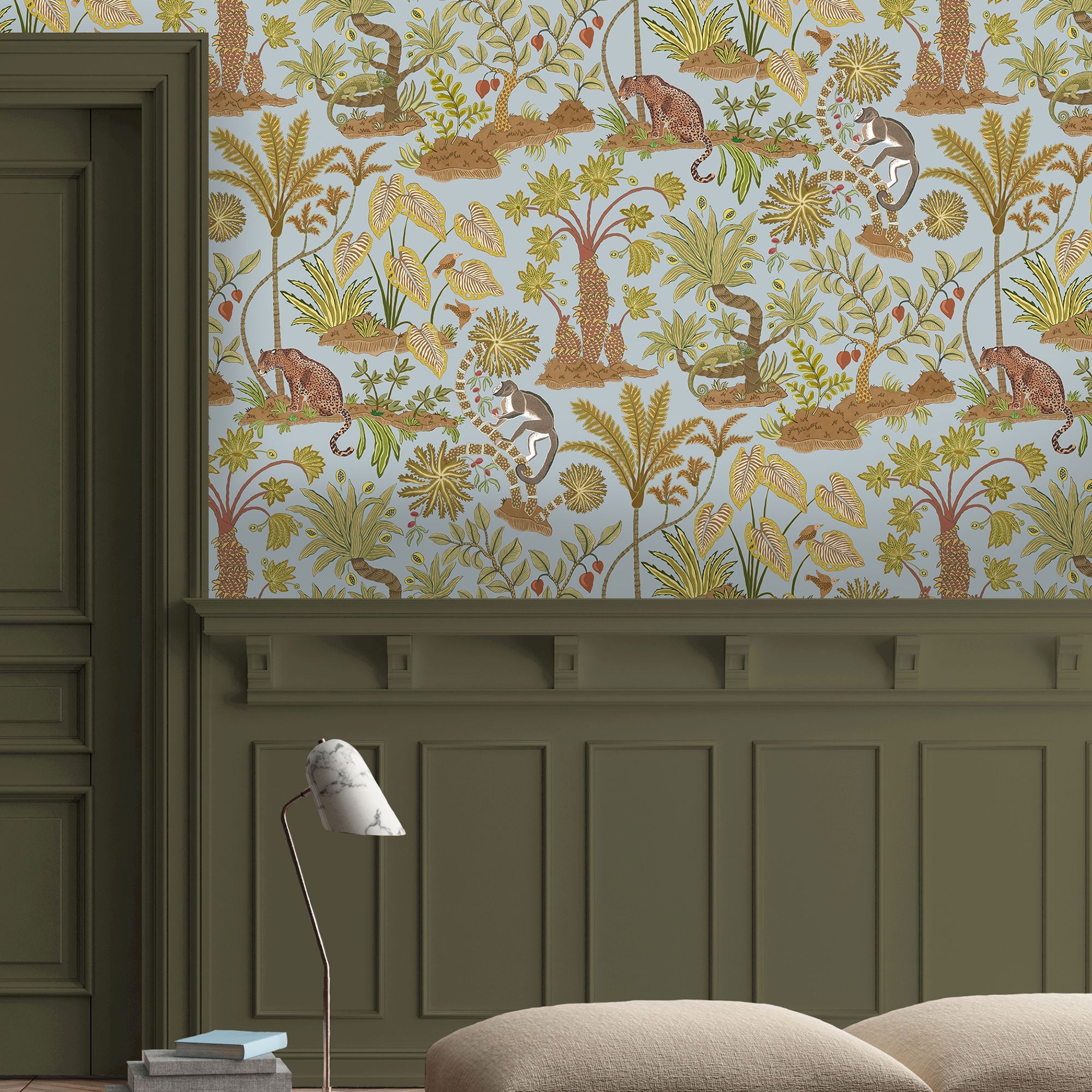 JMW-105501 Paradisum Light Blue Wallpaper by Josephine Munsey