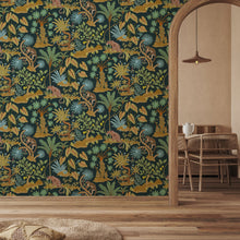 JMW-105511 Paradisum Navy Wallpaper by Josephine Munsey