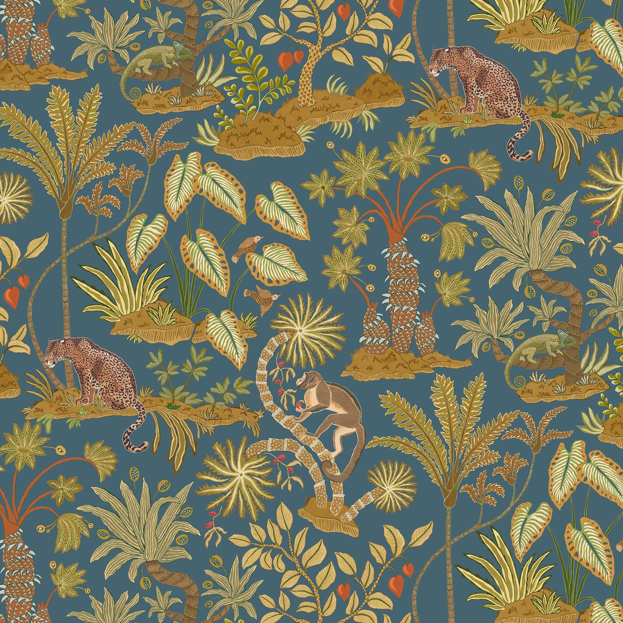 JMW-105521 Paradisum Petrol Wallpaper by Josephine Munsey