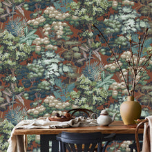 JMW-105621 Canopia Red And Green Wallpaper by Josephine Munsey