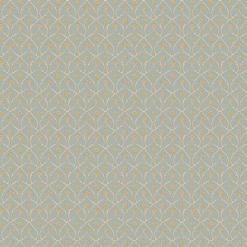 JMW-105941 Mallow Trellis Light Blue Wallpaper by Josephine Munsey